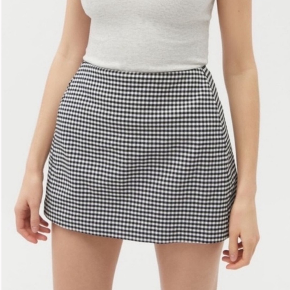 Urban Outfitters Black and White Gingham Skirt